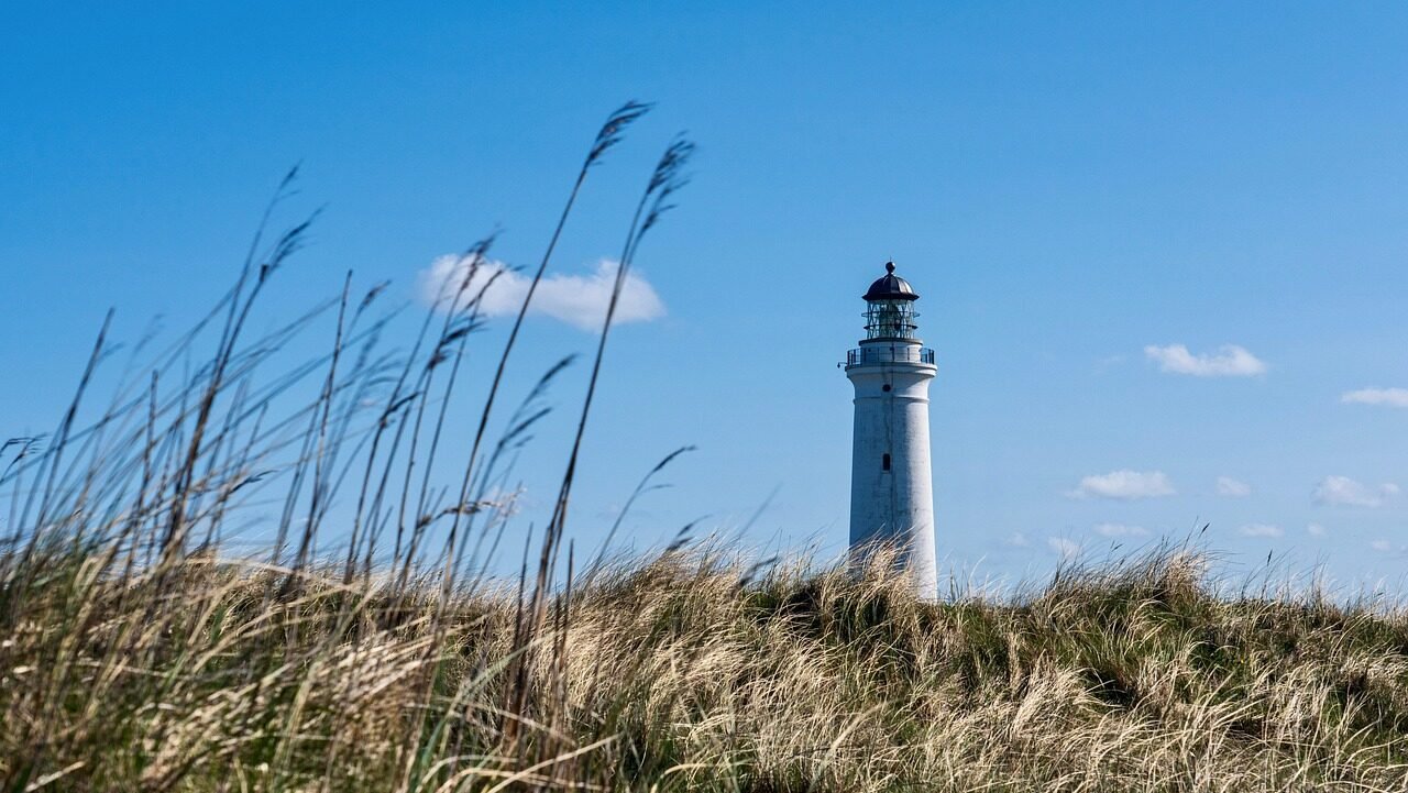 lighthouse, tower, coast, denmark, hd background, landscape, blue sky, lighthouse, lighthouse, lighthouse, lighthouse, lighthouse, tower, denmark, landscape, landscape, landscape